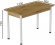 Стіл кухонний Ferrum-decor Беніта 75x120x60 Білий ДСП Дуб Артизан 16мм (FRD-105687)