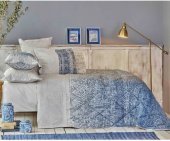 Набір постіль з ковдрою Marea mavi блакитний євро svt-2000022291163