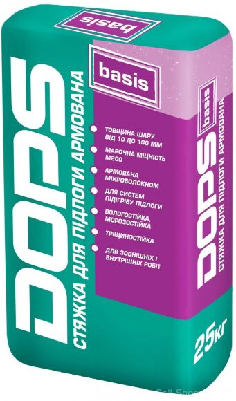 Стяжка для підлоги армована Dops basis