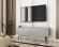 Тумба під телевізор Perfect Home Оро / Oro 2-дверна з чорними ніжками RTV135 Сірий (PFH-091325)