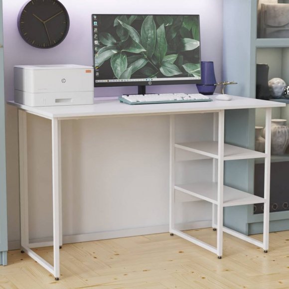 Письмовий стіл Ferrum-decor Кевін 75x140x60 білий ДСП Біле 16мм (FRD-101259)