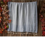 Плед-накидка Tan Throw denim синій 125х180 см 2000022087599