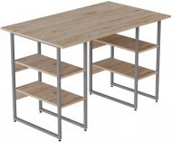 Комп'ютерний стіл Ferrum-decor Карен 75x140x60 сірий ДСП Дуб Сан-Марино 16мм (FRD-102431)