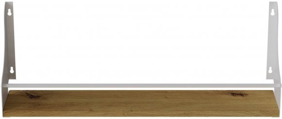 Полиця настінна Ferrum-decor Ізі 260x500x150 метал Білий ДСП Дуб Артизан 16 мм (FRD-102917) Полиця настінна Ferrum-decor Ізі 260x500x150 метал Білий ДСП Дуб Артизан 16 мм (FRD-102917)
