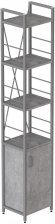 Етажерка 4/34 Ferrum-decor Серії Конект із тумбою 179x34x28 Сірий ДСП Бетон (FRD-104483)