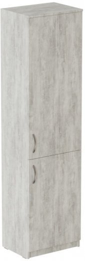 Пенал Анжело Ferrum-decor на 5 полиць із 2 дверима 1900x500x380 ДСП Бетон 16 мм (FRD-104959)