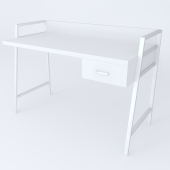 Письмовий стіл Ferrum-decor 750x1000x600 Білий метал ДСП Біле 32 мм (FRD-103436) Письмовий стіл Ferrum-decor 750x1000x600 Білий метал ДСП Біле 32 мм (FRD-103436)