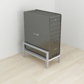 Підставка для системного блоку Ferrum-decor Нікі 21x24x45 Сірий ДСП Біле 16мм (FRD-105298)