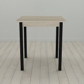Стіл кухонний Ferrum-decor Дієго 75x70x70 Чорний ДСП Сонома 16мм (FRD-106300)