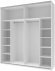 Шафа-купе двохдверна Doros G-Caiser 220х60х240 см Білий (DRS-011004) Шафа-купе двохдверна Doros G-Caiser 220х60х240 см Білий (DRS-011004)