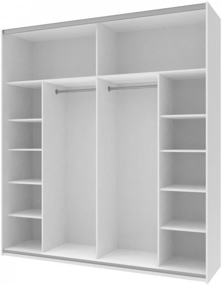 Шафа-купе двохдверна Doros G-Caiser 220х60х240 см Білий (DRS-011004) Шафа-купе двохдверна Doros G-Caiser 220х60х240 см Білий (DRS-011004)