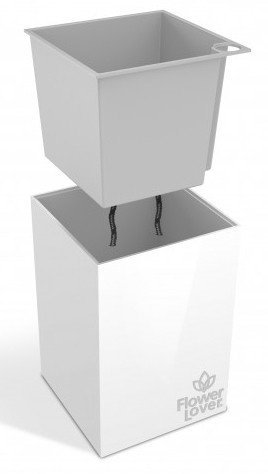 Розумний вазон Cubico Flower Lover 33 см червоний глянсовий 41118090 Розумний вазон Cubico Flower Lover 33 см червоний глянсовий 41118090