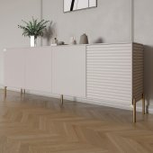 Комод на золотих металевих ніжках LION Грей 204x38x76,5 см Кашемір/Кашемір (LION-042647) Комод на золотих металевих ніжках LION Грей 204x38x76,5 см Кашемір/Кашемір (LION-042647)