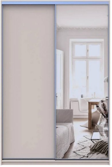 Шафа-купе Doros Сіті Лайт Кашемір 1 ДСП / 1 дзеркало 150х60х225 (80736353)