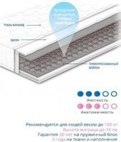 Матрац пружинний Чемпіон 160х200х18 см