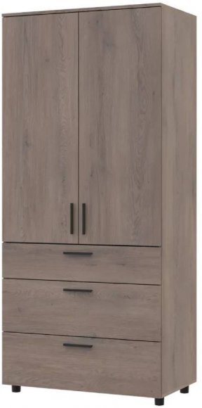 Шафа для одягу Doros Торн Кремона Канноло 2 ДСП/3Ш (штанга) 90х51.6х200 (DRS-012017)