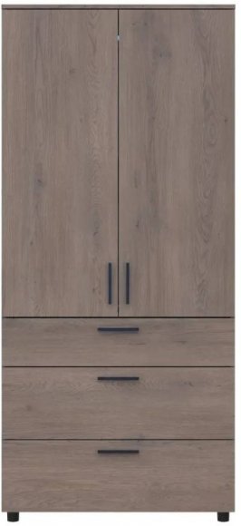Шафа для одягу Doros Торн Кремона Канноло 2 ДСП/3Ш (штанга) 90х51.6х200 (DRS-012017)
