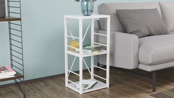 Етажерка 3/34 Ferrum-decor Серії Конект 73x34x28 білий ДСП Біле 16мм (FRD-104295) Етажерка 3/34 Ferrum-decor Серії Конект 73x34x28 білий ДСП Біле 16мм (FRD-104295)