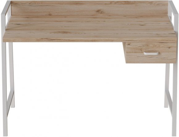 Письмовий стіл Ferrum-decor 750x1000x600 Білий метал ДСП Дуб Сан-Марино 32 мм (FRD-103437)