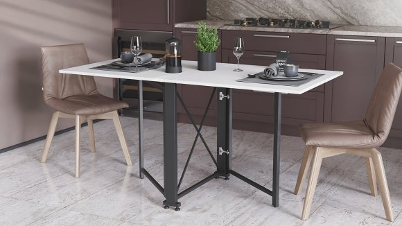 Стіл-книга трансформер Оріон 2 Ferrum-decor 750x1520x730 Чорний метал ДСП Біле 16 мм (FRD-104583) Стіл-книга трансформер Оріон 2 Ferrum-decor 750x1520x730 Чорний метал ДСП Біле 16 мм (FRD-104583)
