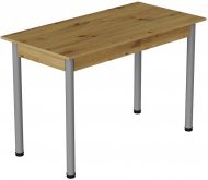 Стіл кухонний Ferrum-decor Беніта 75x120x60 Сірий ДСП Дуб Артизан 16мм (FRD-105689)