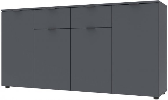 Комод у вітальню Doros Рон 7 160х38х81 см Графіт (DRS-011305)