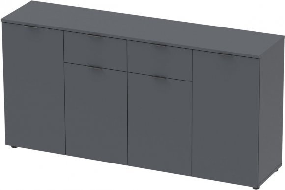 Комод у вітальню Doros Рон 7 160х38х81 см Графіт (DRS-011305)
