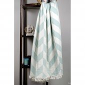 Плед-накидка 130х180 см см Fishbone throw sage