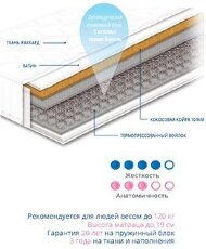 Матрац пружинний Чемпіон Cocos 1 160х200х19 см Матрац пружинний Чемпіон Cocos 1 160х200х19 см