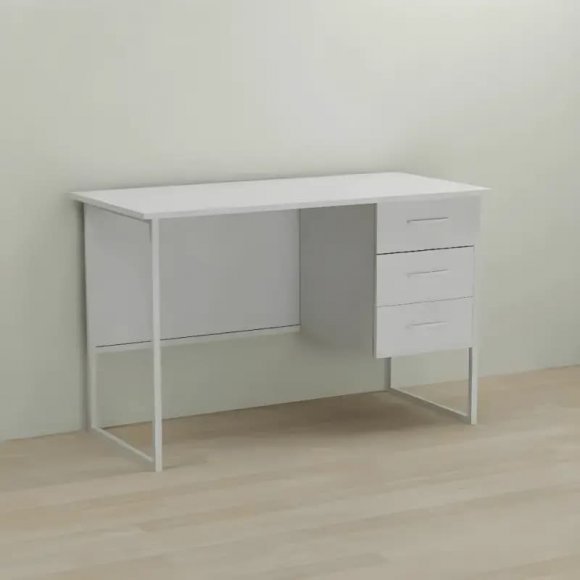 Письмовий стіл Ferrum-decor Гаррі 75x140x70 білий ДСП Біле 16мм (FRD-101011)