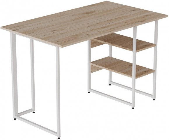 Комп'ютерний стіл Ferrum-decor Кевін 75x140x60 білий ДСП Дуб Сан-Марино 16мм (FRD-101262)