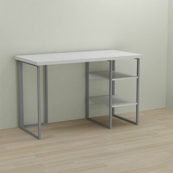 Письмовий стіл Ferrum-decor Кевін 76x140x70 сірий ДСП Біле 32мм (FRD-101762) Письмовий стіл Ferrum-decor Кевін 76x140x70 сірий ДСП Біле 32мм (FRD-101762)