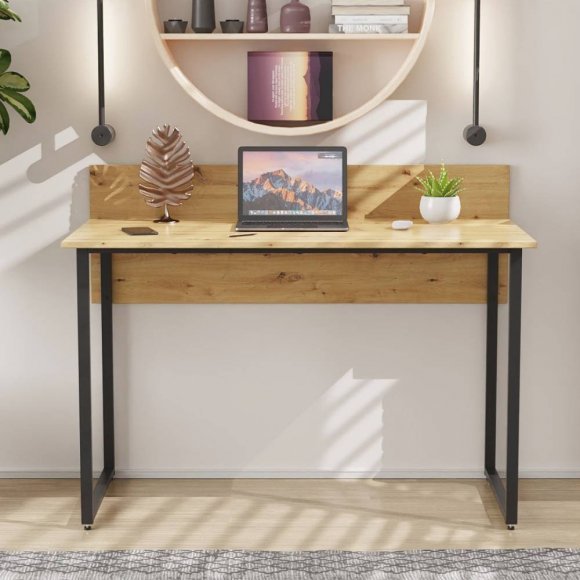 Комп'ютерний стіл Ferrum-decor Скай 75x140x70 чорний ДСП Дуб Сан-Марино 16мм (FRD-103664)