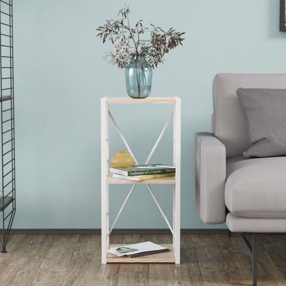 Етажерка 3/34 Ferrum-decor Серії Конект 73x34x28 білий ДСП Дуб Сан-Марино 16мм (FRD-104296) Етажерка 3/34 Ferrum-decor Серії Конект 73x34x28 білий ДСП Дуб Сан-Марино 16мм (FRD-104296)
