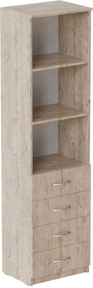 Пенал Анжело Ferrum-decor на 3 полиці з 4 шухлядами 1900x500x380 ДСП Дуб Сан-Марино 16 мм (FRD-104961) Пенал Анжело Ferrum-decor на 3 полиці з 4 шухлядами 1900x500x380 ДСП Дуб Сан-Марино 16 мм (FRD-104961)
