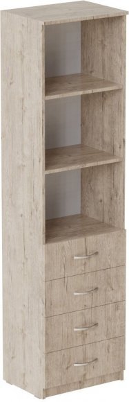 Пенал Анжело Ferrum-decor на 3 полиці з 4 шухлядами 1900x500x380 ДСП Дуб Сан-Марино 16 мм (FRD-104961) Пенал Анжело Ferrum-decor на 3 полиці з 4 шухлядами 1900x500x380 ДСП Дуб Сан-Марино 16 мм (FRD-104961)