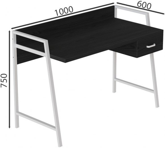 Письмовий стіл Ferrum-decor 750x1000x600 Білий метал ДСП Сосна Кембра 32 мм (FRD-103438) Письмовий стіл Ferrum-decor 750x1000x600 Білий метал ДСП Сосна Кембра 32 мм (FRD-103438)