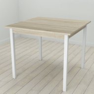 Стіл кухонний Ferrum-decor Дієго 75x80x80 Білий ДСП Сонома 16мм (FRD-106303) Стіл кухонний Ferrum-decor Дієго 75x80x80 Білий ДСП Сонома 16мм (FRD-106303)