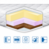Матрац топер Cocos Lux трикотаж 150х195х7 см Матрац топер Cocos Lux трикотаж 150х195х7 см