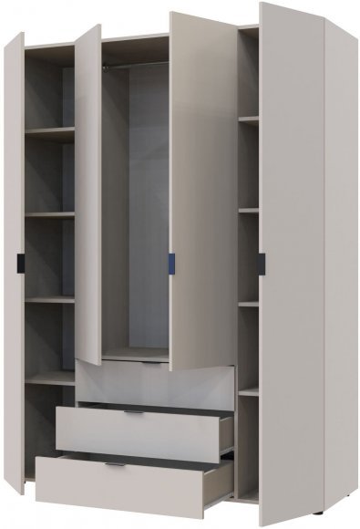 Шафа розпашна для одягу Doros Гелар 155х49,5х203,4 см Кашемір (DRS-011168)