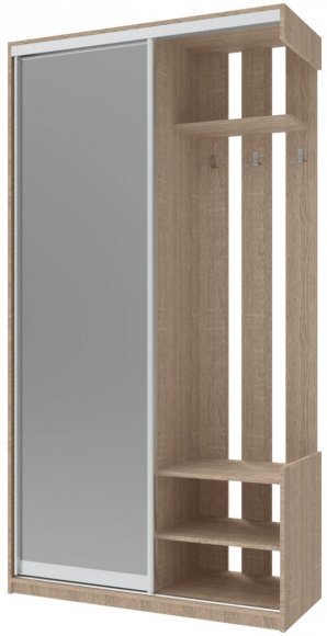 Передпокій з дзеркалом Doros City One Door 110х45х210 см Дуб cонома (DRS-011306) Передпокій з дзеркалом Doros City One Door 110х45х210 см Дуб cонома (DRS-011306)