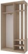 Передпокій з дзеркалом Doros City One Door 110х45х210 см Дуб cонома (DRS-011306) Передпокій з дзеркалом Doros City One Door 110х45х210 см Дуб cонома (DRS-011306)