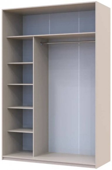 Шафа-купе Doros Сіті Лайт Кашемір 2 ДСП 150х60х225 (80736347) Шафа-купе Doros Сіті Лайт Кашемір 2 ДСП 150х60х225 (80736347)