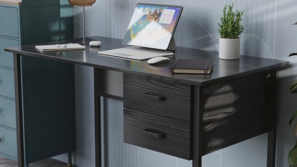 Письмовий стіл Ferrum-decor Гаррі 75x140x70 білий ДСП Дуб Сонома 16мм (FRD-101012)