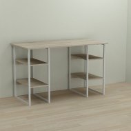 Письмовий стіл Ferrum-decor Карен 76x140x70 білий ДСП Дуб Сонома 32мм (FRD-102292)