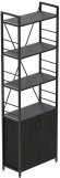 Етажерка 4/60 Ferrum-decor Серії Конект із тумбою 179x60x28 Чорний ДСП Сосна Кембра (FRD-104486) Етажерка 4/60 Ferrum-decor Серії Конект із тумбою 179x60x28 Чорний ДСП Сосна Кембра (FRD-104486)