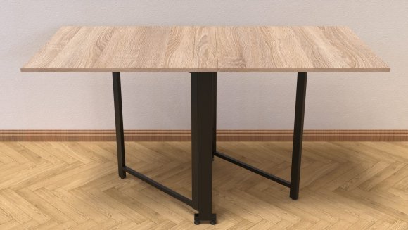 Стіл-книга трансформер Оріон 2 Ferrum-decor 750x1520x730 Чорний метал ДСП Дуб Сонома 16 мм (FRD-104586) Стіл-книга трансформер Оріон 2 Ferrum-decor 750x1520x730 Чорний метал ДСП Дуб Сонома 16 мм (FRD-104586)