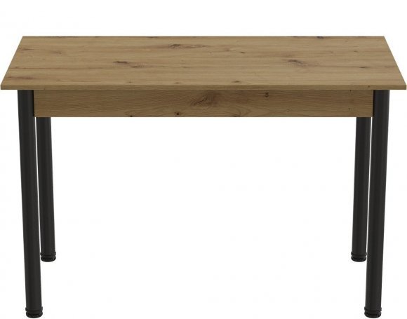 Стіл кухонний Ferrum-decor Беніта 75x120x60 Чорний ДСП Дуб Артизан 16мм (FRD-105691) Стіл кухонний Ferrum-decor Беніта 75x120x60 Чорний ДСП Дуб Артизан 16мм (FRD-105691)