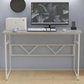 Стіл письмовий Раян Ferrum-decor 750x1000x600 Білий метал ДСП Бетон 32 мм (FRD-106475)