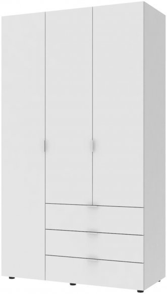 Шафа розпашна для одягу Doros Гелар 116,2х49,5х203,4 см Білий (DRS-011169)